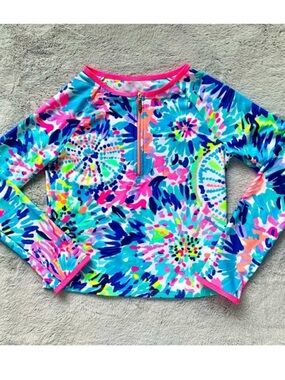 Lilly Pulitzer Luxletic Girls Rashguard•Size XL or 12/14